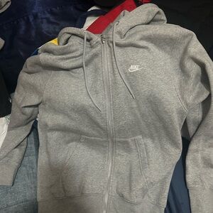 Nike Gray Full-Zip Hoodie